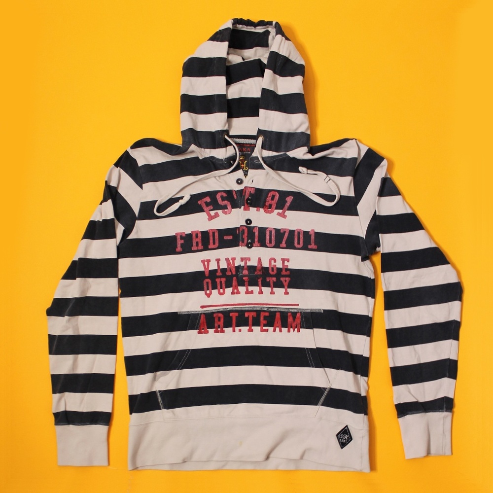 Zara Brand Striped Hoodie